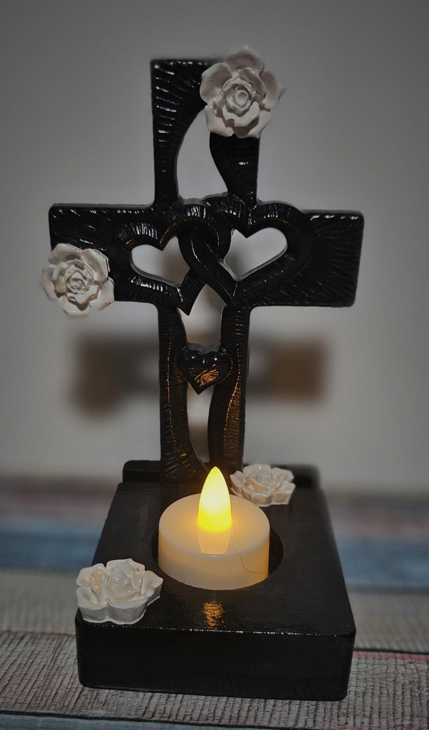 Teelichthalter Kreuz