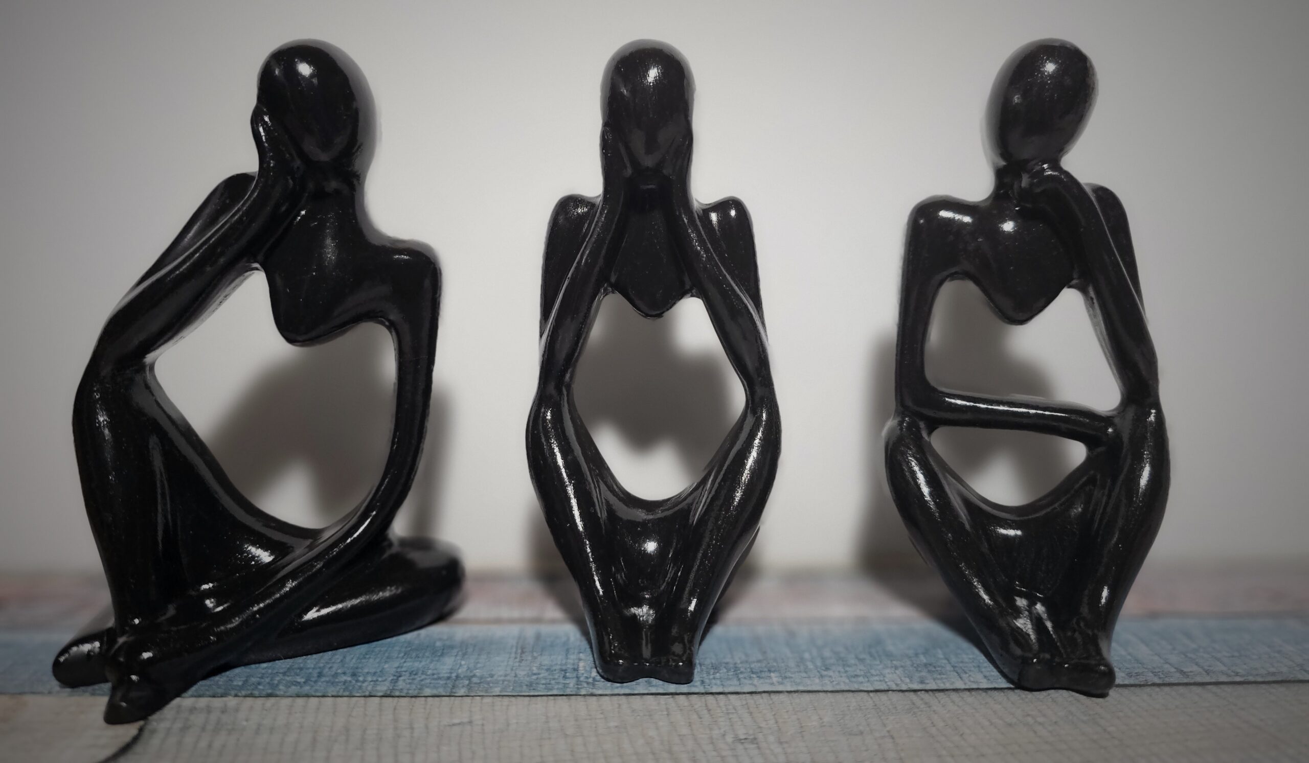 Figuren 3er Set – schwarz